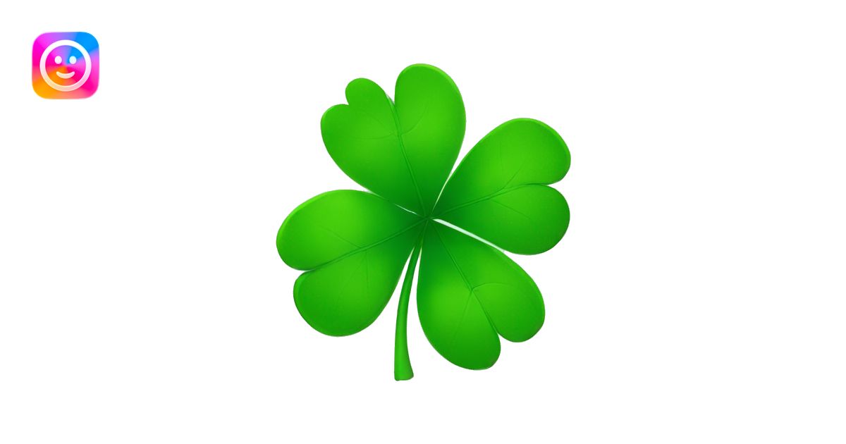 four-leaf clover emoji | AI Emoji Generator