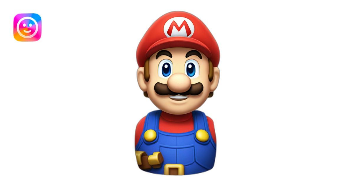 Mario from super Mario bros emoji | AI Emoji Generator