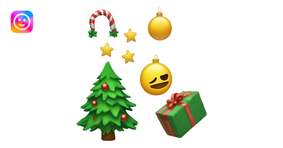 use the christmas tree emoji 🎄 as reference for a new emoji where the ...