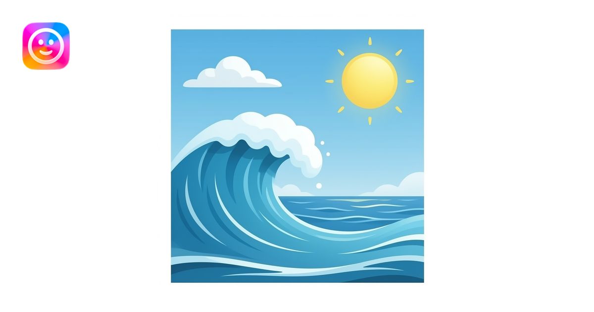 sea wave emoji | AI Emoji Generator