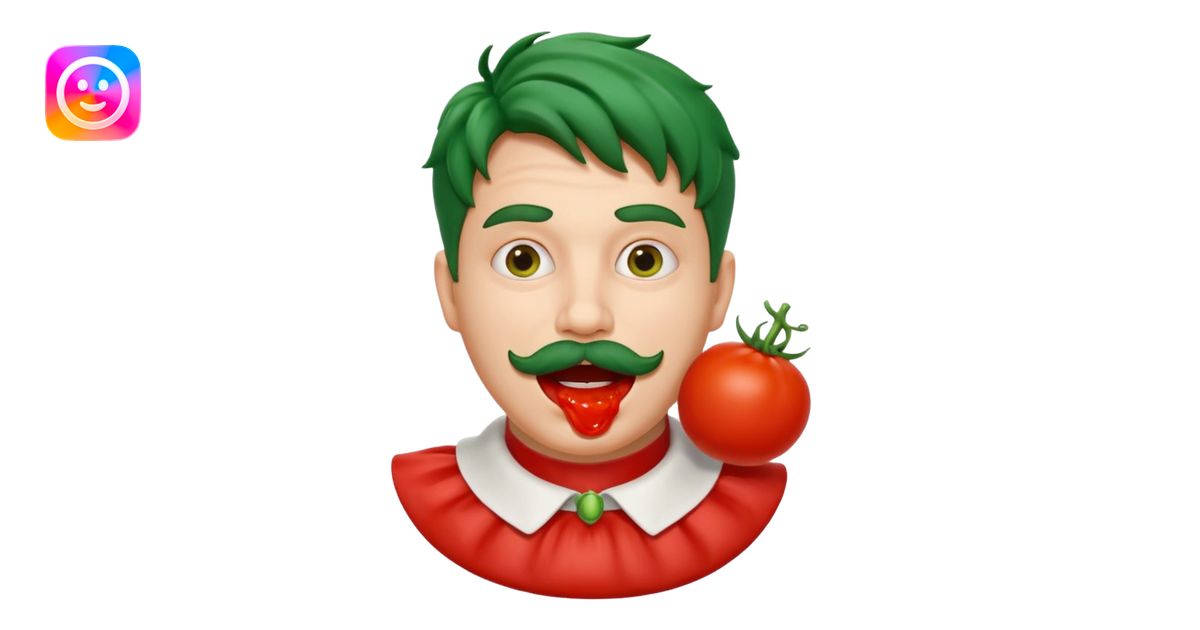 funny theater actor character who ate tomatoes, tomato sauce around ...