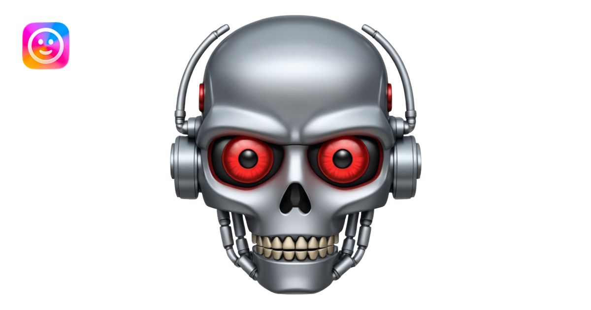Create a terminator emoji for a teams chat emoji | AI Emoji Generator