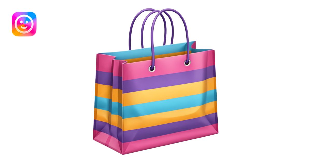 a lot of shopping bag emoji | AI Emoji Generator
