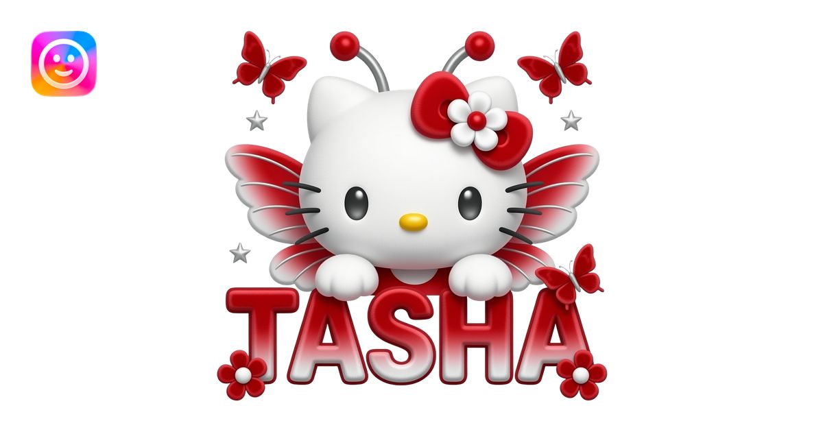 White velvety fur 3D hello kitty head, silver eyes, red silver white 3D ...