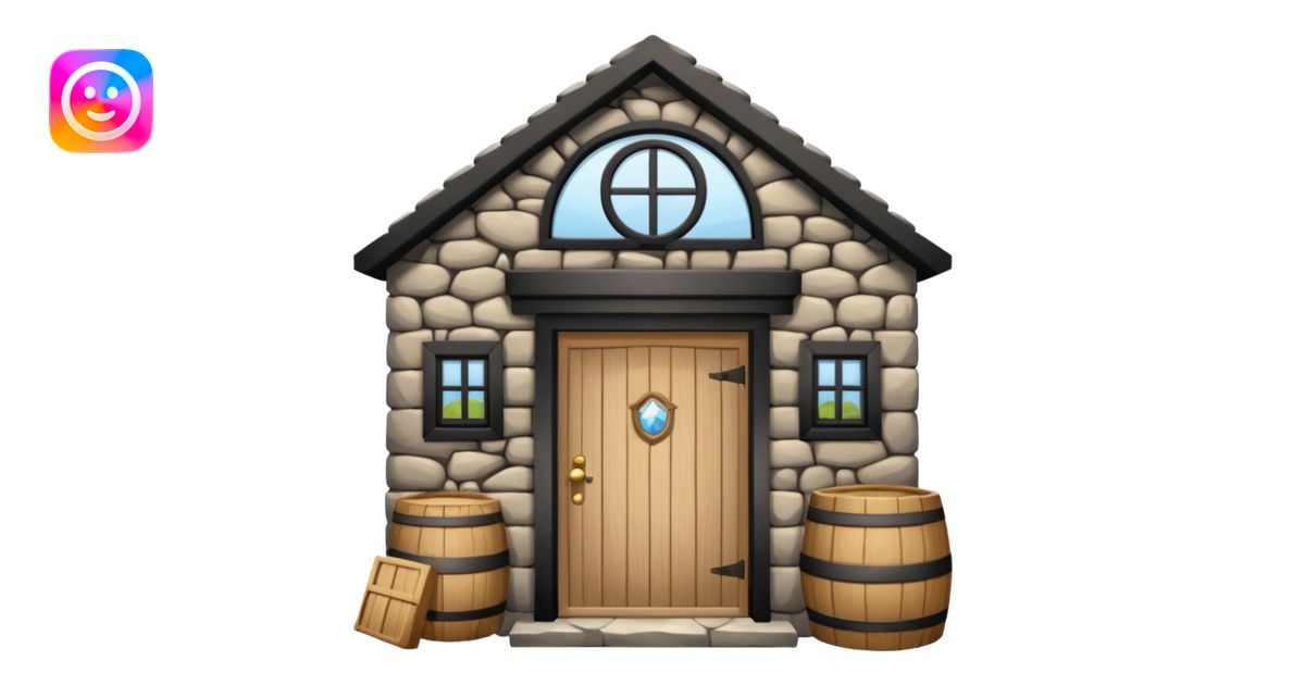 storage shop olden times s outside view emoji | AI Emoji Generator