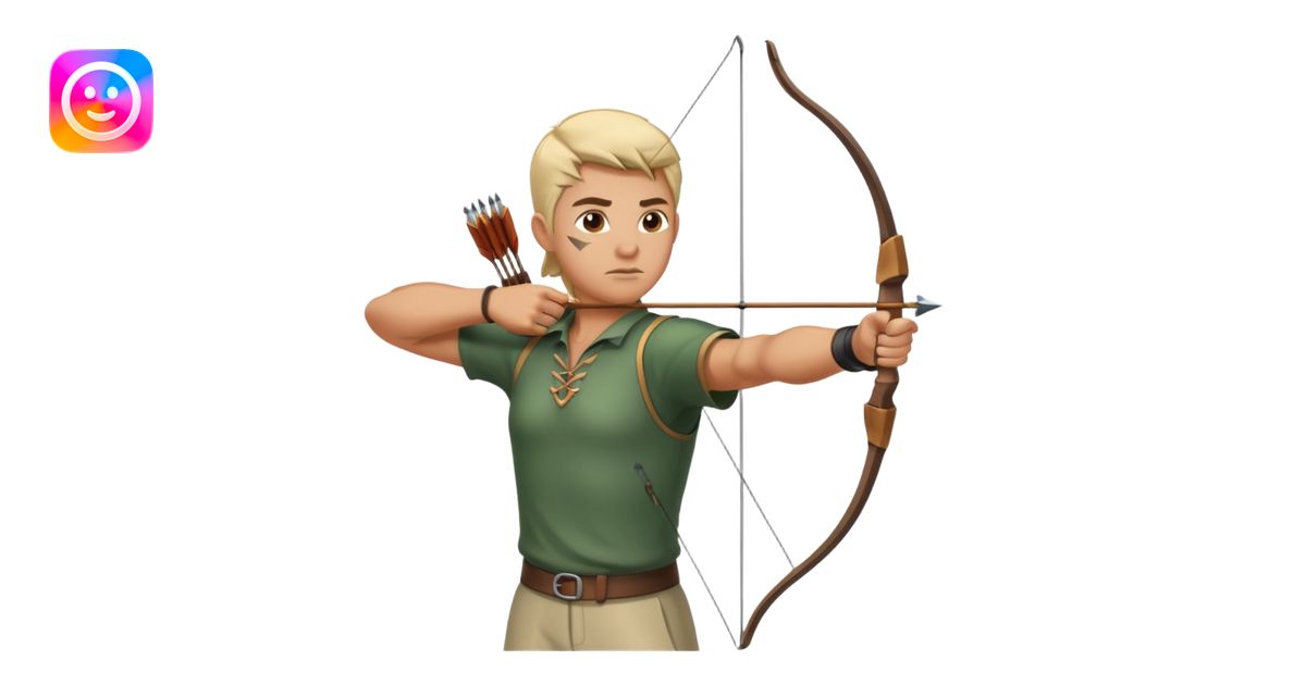 Archer position tir emoji | AI Emoji Generator