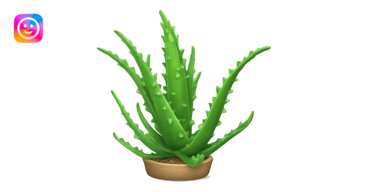 Aloe Vera plant emoji | AI Emoji Generator