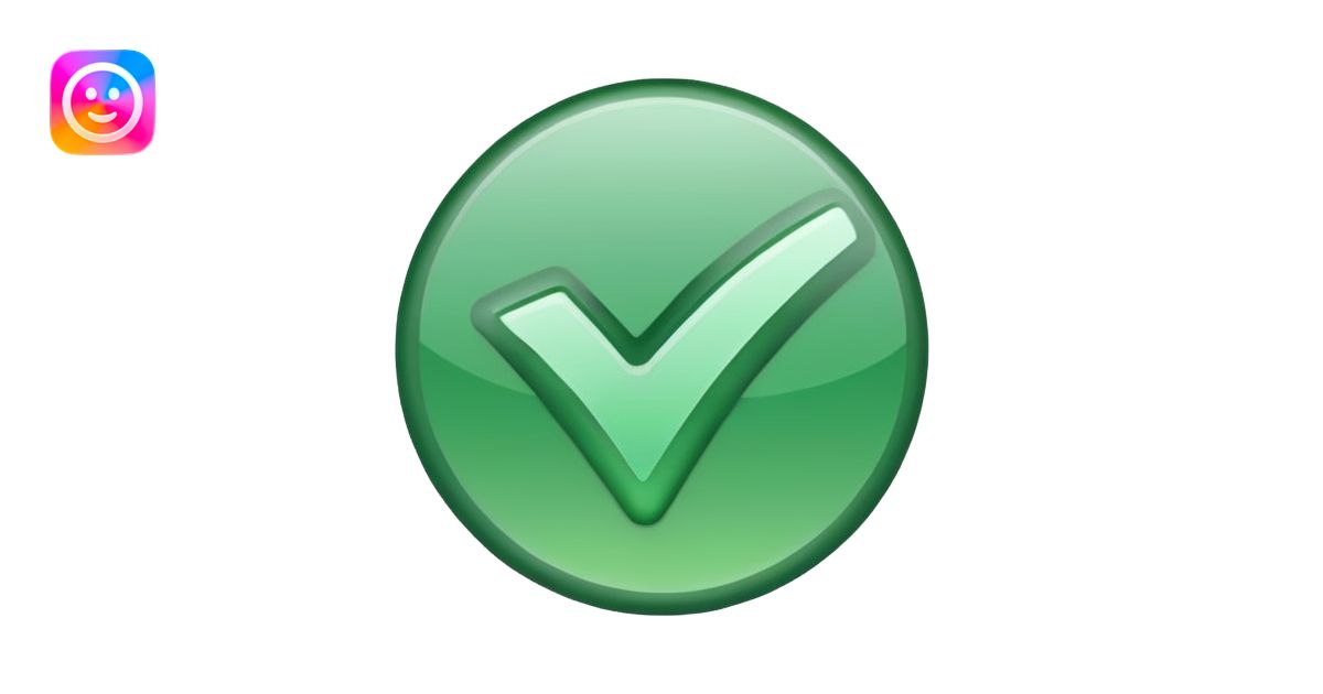 The symbol of a check ️ ️ emoji | AI Emoji Generator