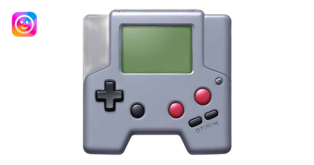 Gameboy-advance-SP-high-quality-detailed emoji | AI Emoji Generator