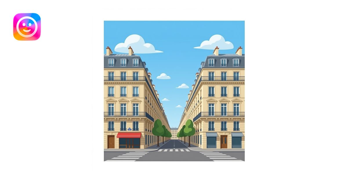 Hyper realistic Typical haussmannian buildings in paris emoji | AI ...