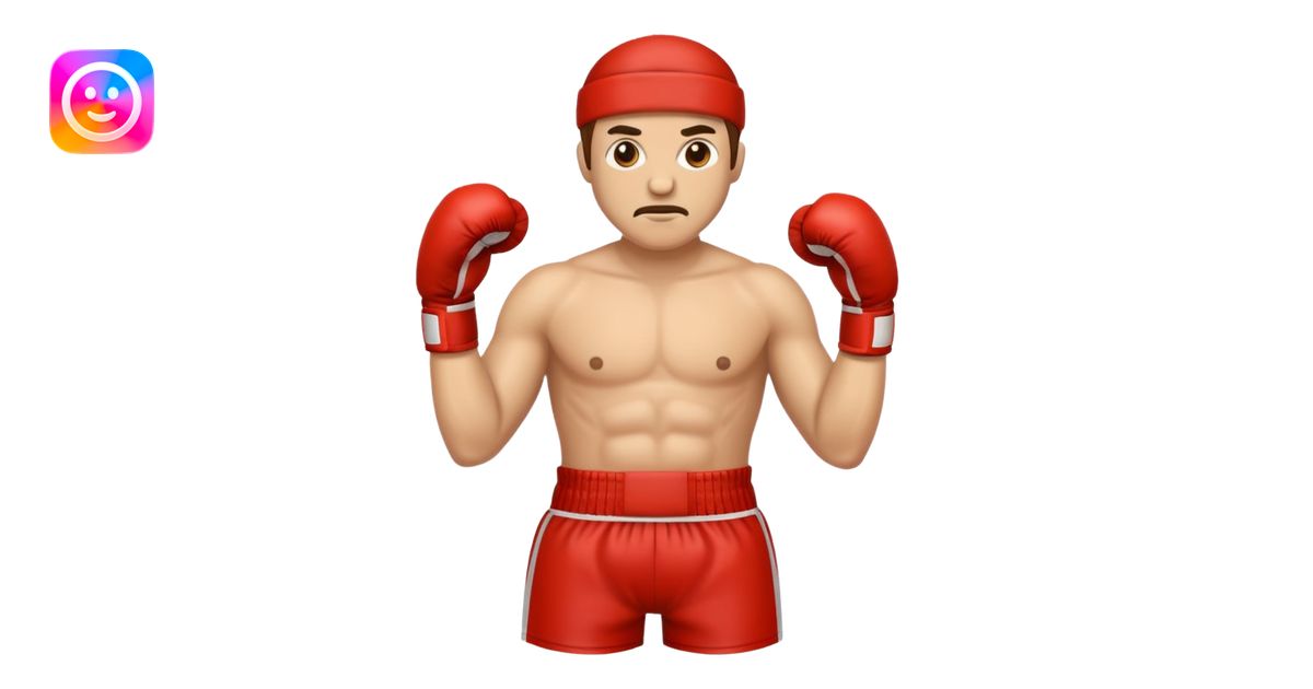 man boxer emoji | AI Emoji Generator