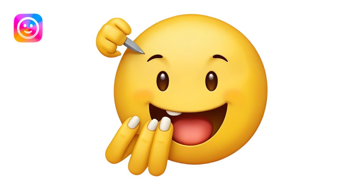 nail biting yellow emoji emoji | AI Emoji Generator