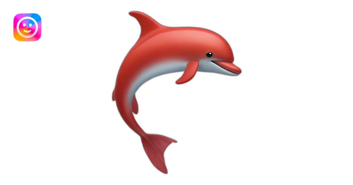 red dolphins emoji | AI Emoji Generator