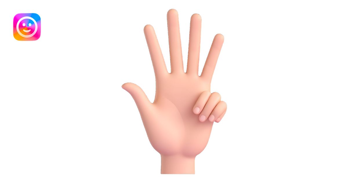 hand making the 'OK' gesture, white skin tone, 3D emoji style emoji ...