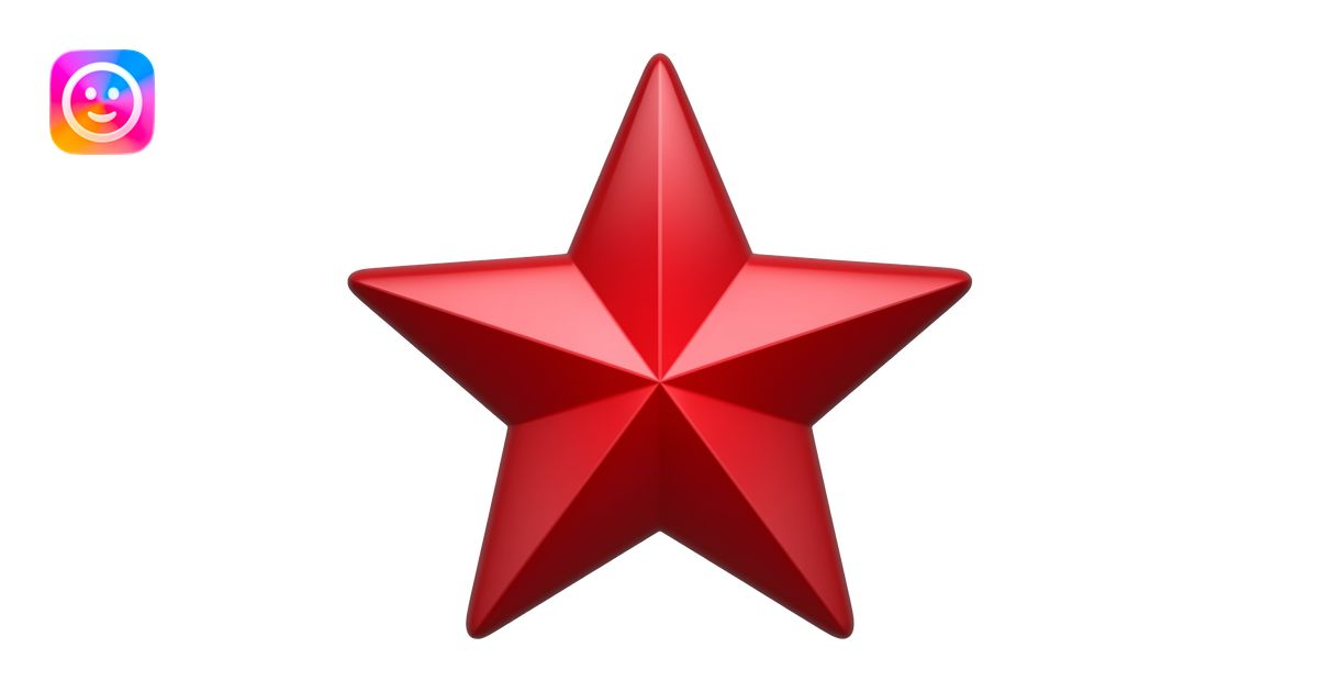 a red star emoji | AI Emoji Generator
