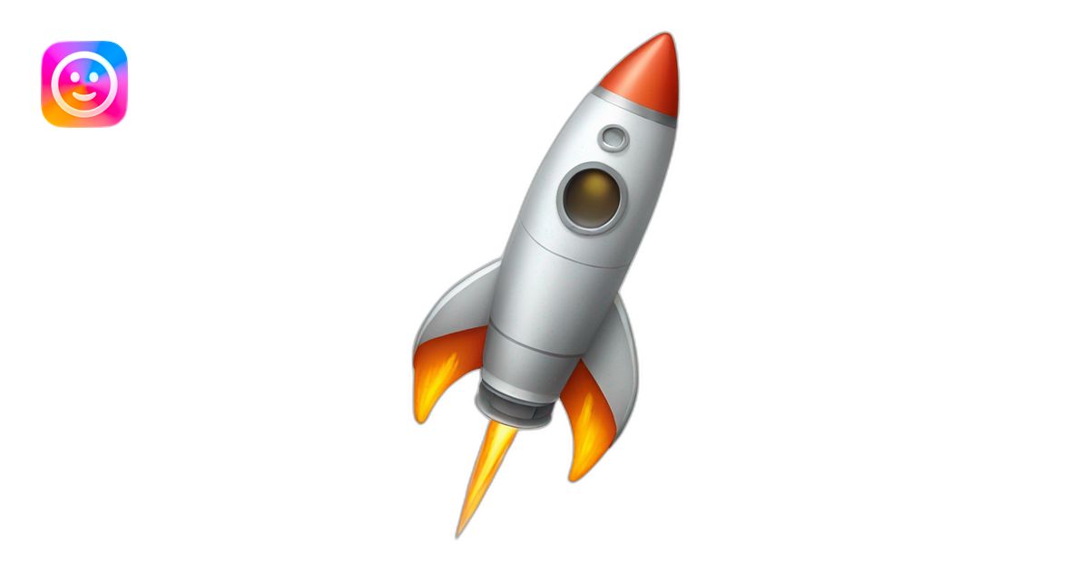 Rocketship emoji | AI Emoji Generator