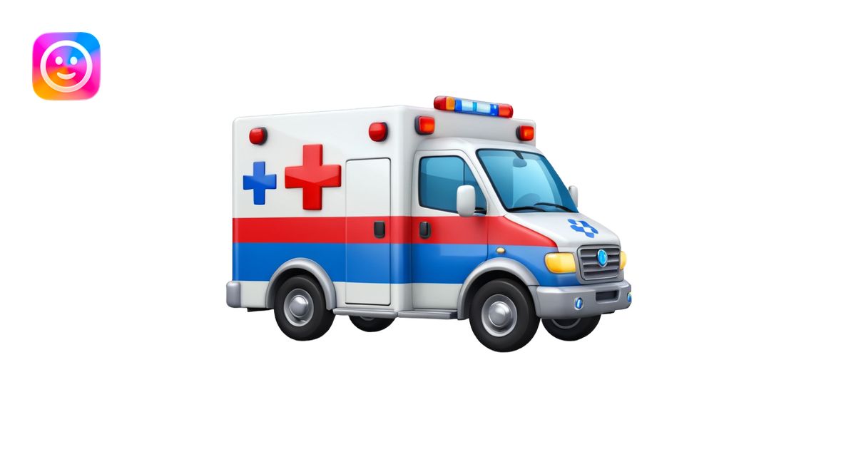 ambulance Siren light emoji | AI Emoji Generator