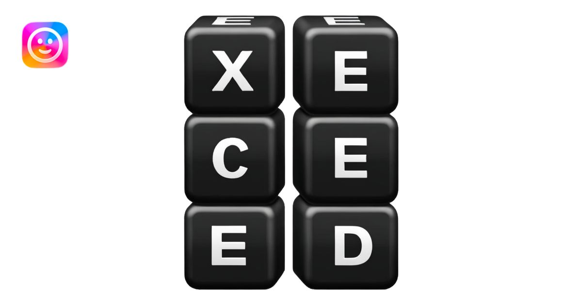 the word exceed emoji | AI Emoji Generator