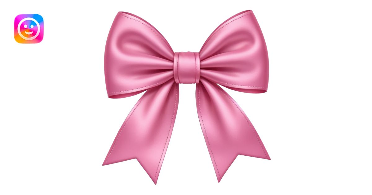 Moño rosado emoji | AI Emoji Generator