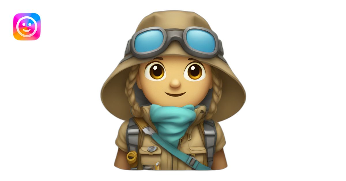 Cute Explorer Emoji AI Emoji Generator