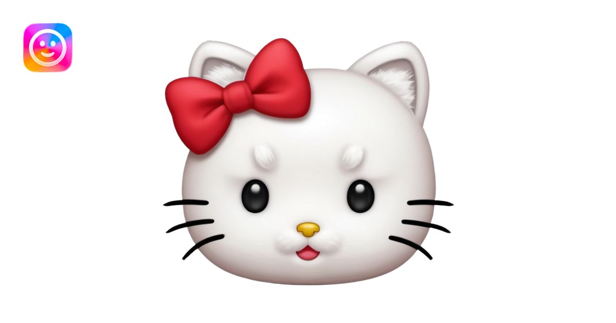 Hello kitty emoji | AI Emoji Generator