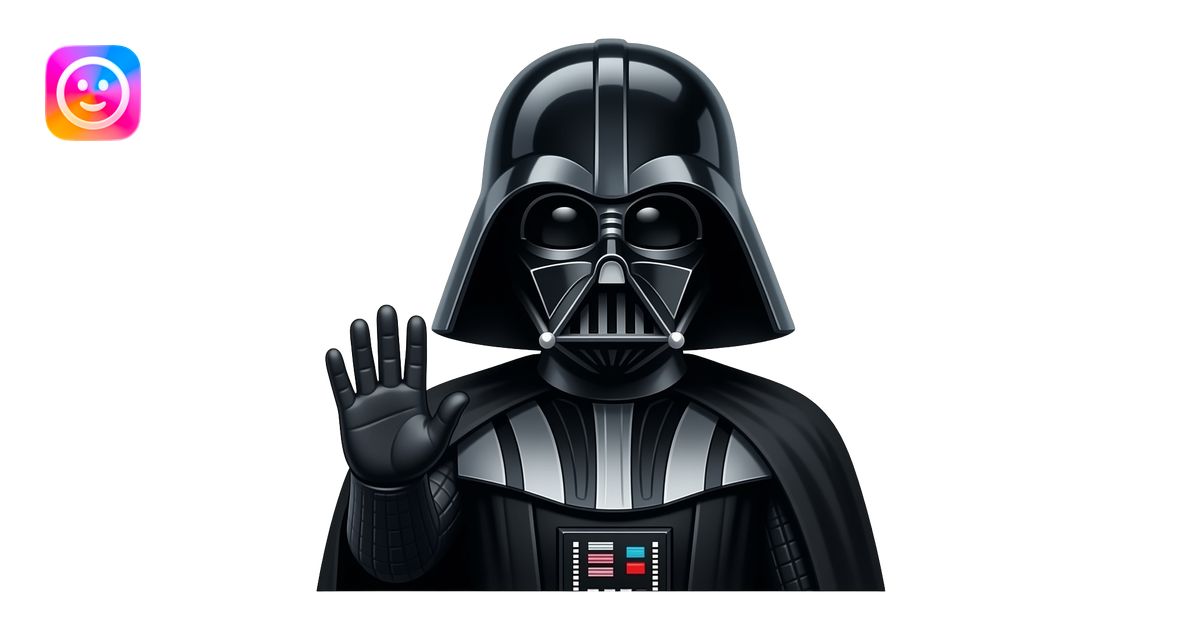 Darth Vader doing the six seven hand gesture emoji | AI Emoji Generator
