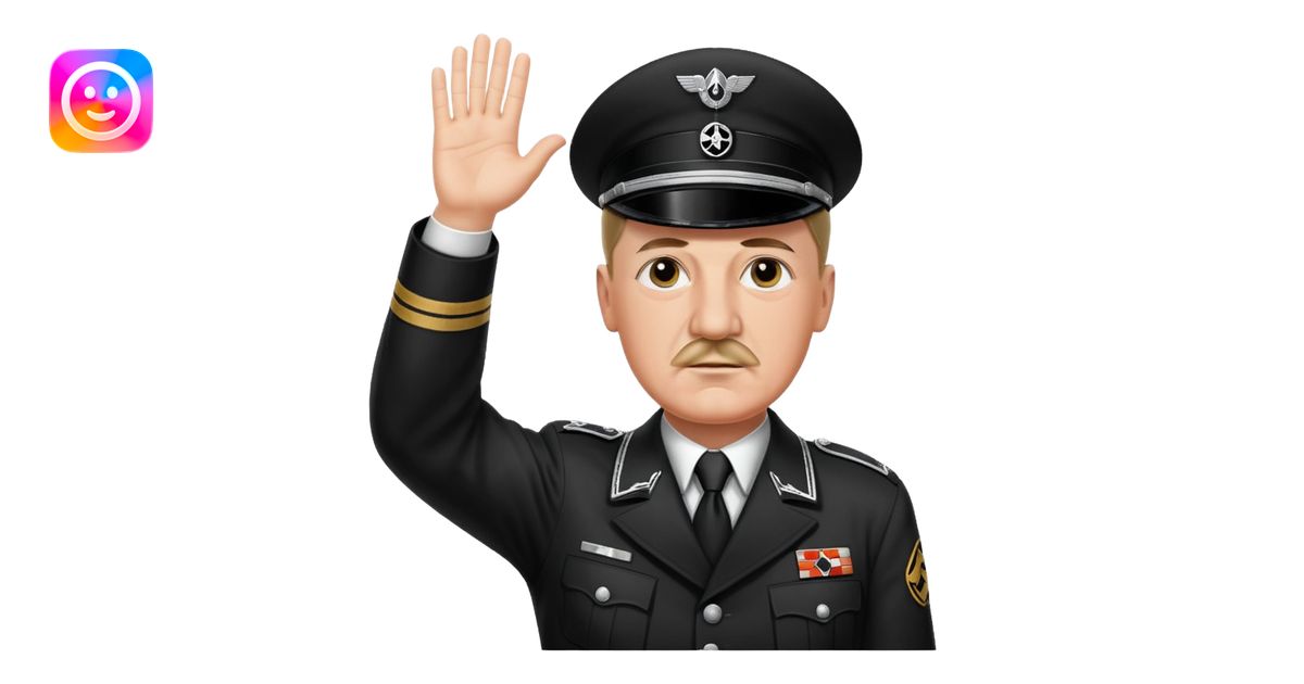 Hitler raising one hand straight out like a Sieg Hail salute in Black ...