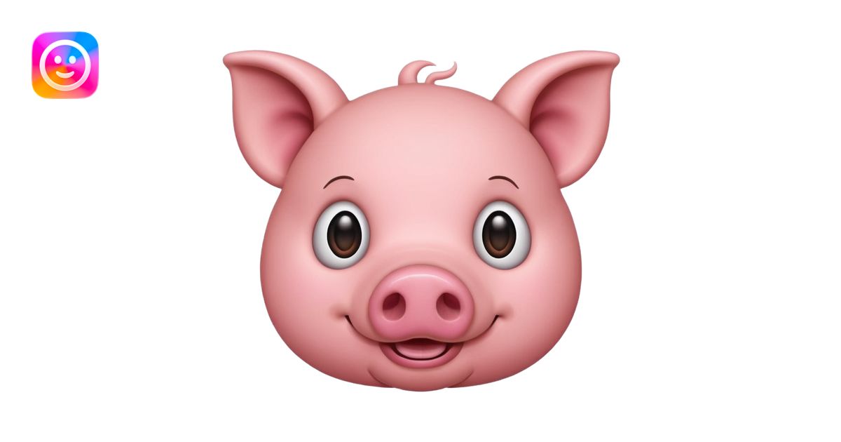 PIG face emoji | AI Emoji Generator