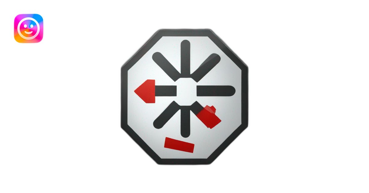 Stop sign emoji | AI Emoji Generator