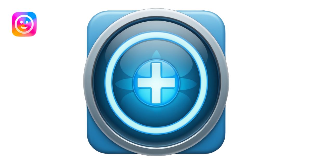 electronic medical record circular format emoji | AI Emoji Generator
