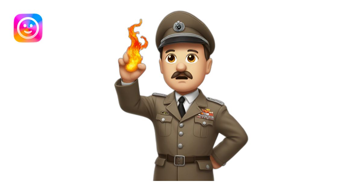 Hitler et dracaufeu qui dansent emoji | AI Emoji Generator