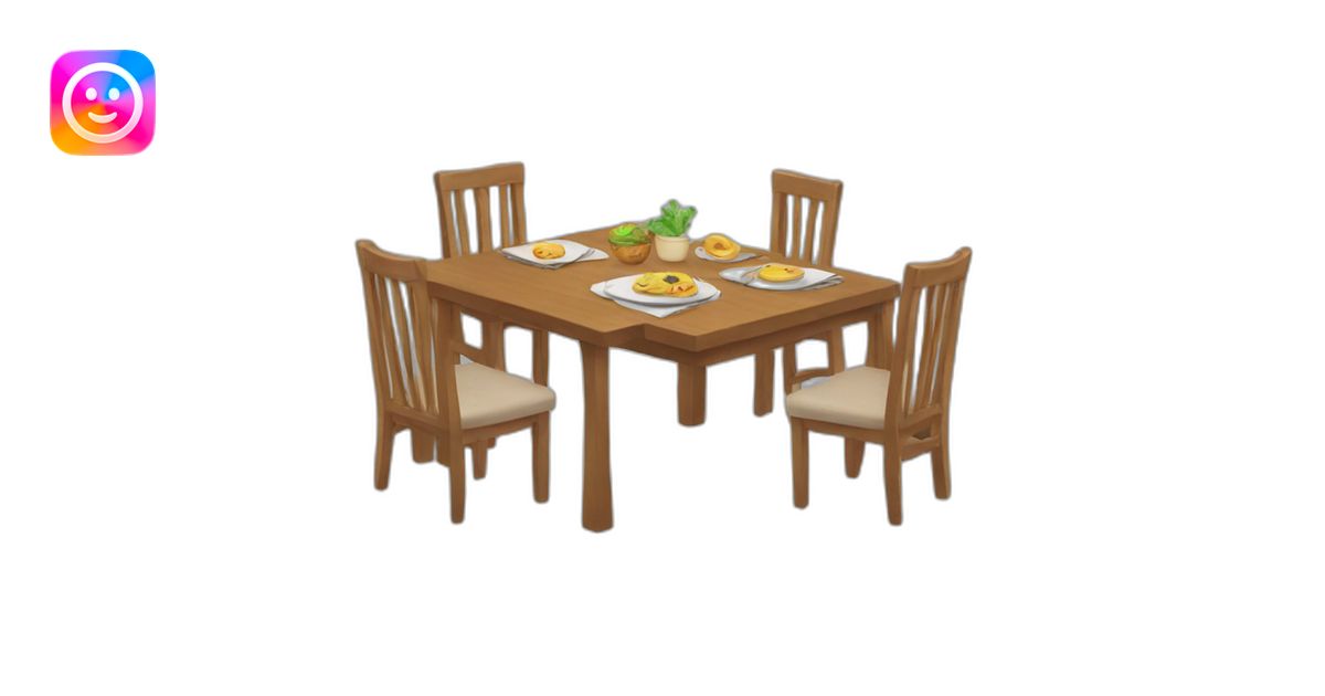 Mesa comedor emoji | AI Emoji Generator