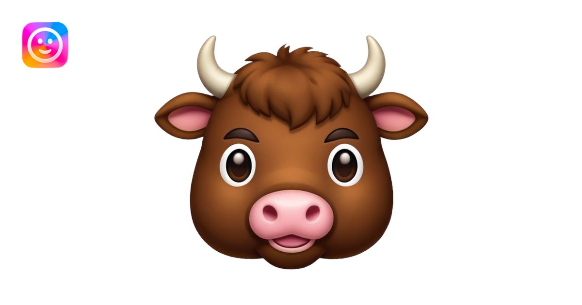 Plush bull emoji | AI Emoji Generator