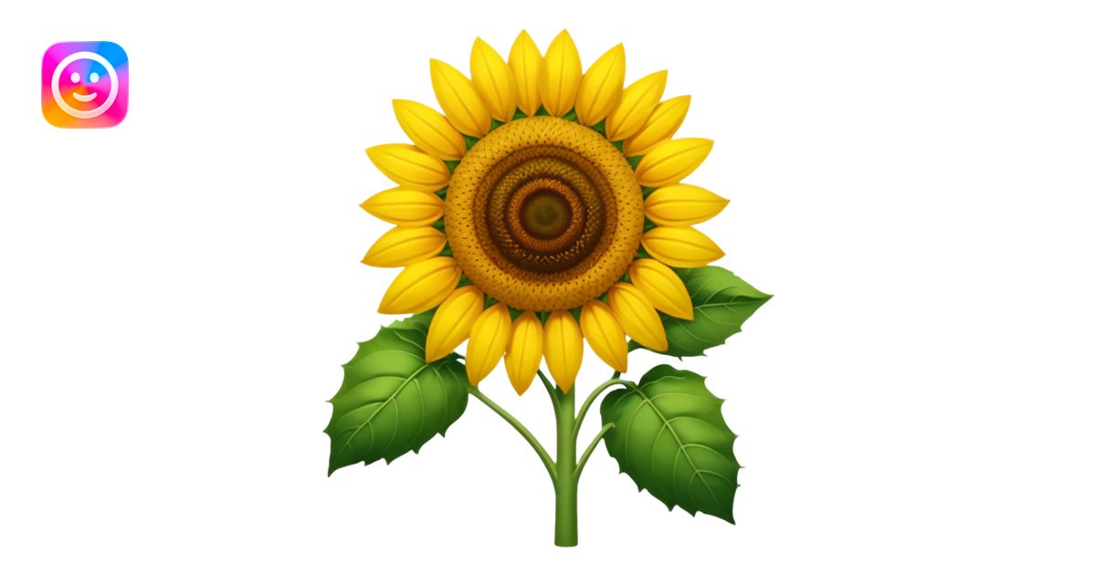 sunflower emoji png emoji | AI Emoji Generator