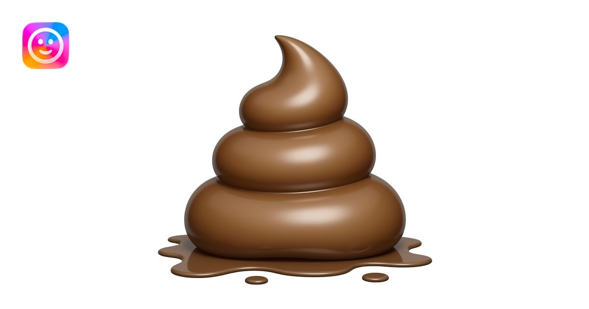 Un gros caca sur des toilettes très sal emoji | AI Emoji Generator