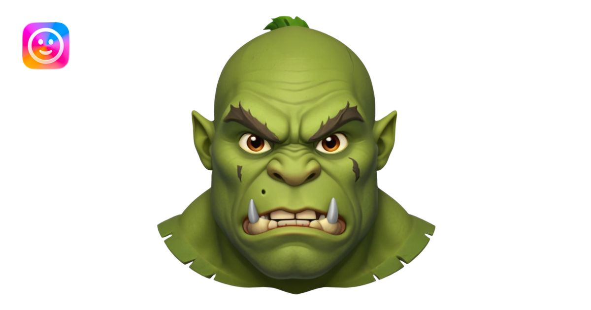 Ogre emoji | AI Emoji Generator