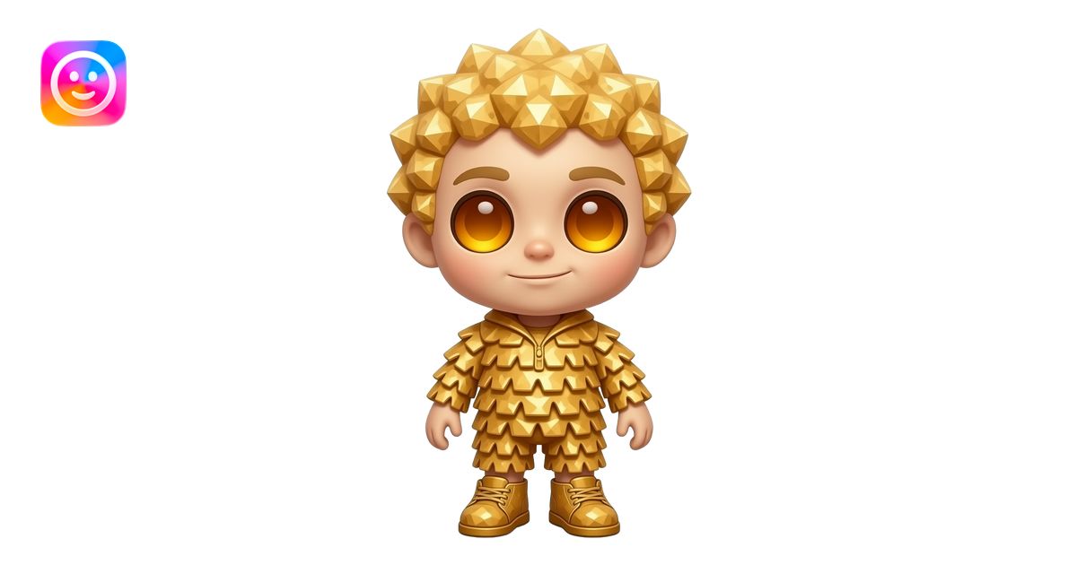 A full-body Rice Crispy Crystal entity with a big head, small body ...