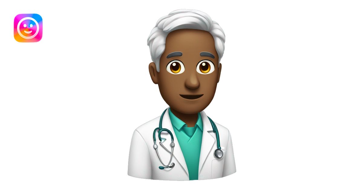 a doctor with the head is a parrot emoji | AI Emoji Generator