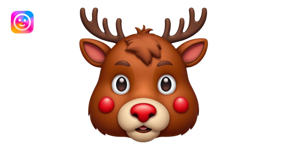 sad rudolph emoji | AI Emoji Generator
