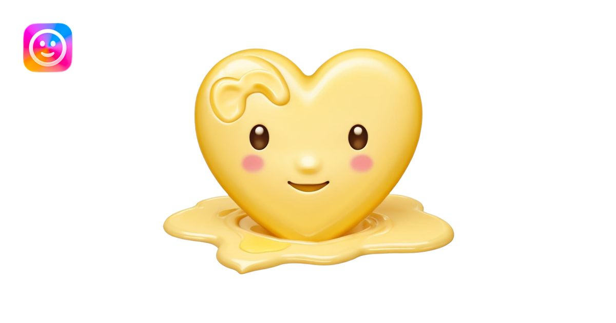 butter with large yellow heart emoji | AI Emoji Generator