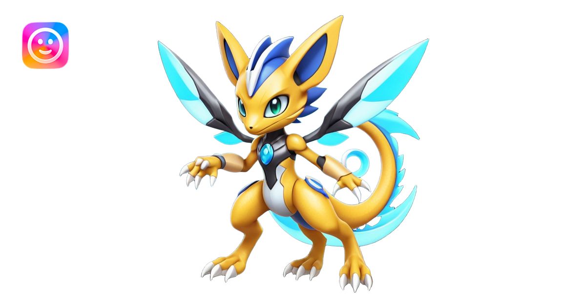 Modern Futuristic Cyber-Meloetta-Greymon-Inteleon-Greninja-Pokémon ...