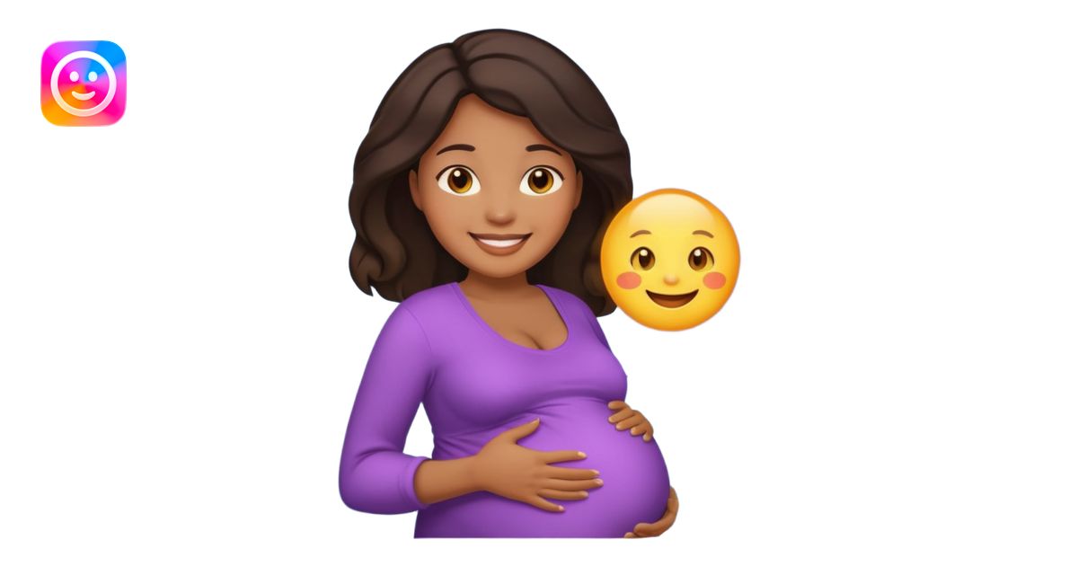 Pregnant women of color emoji | AI Emoji Generator