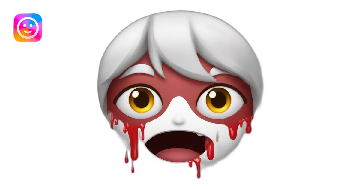 bleeding-eyes emoji | AI Emoji Generator