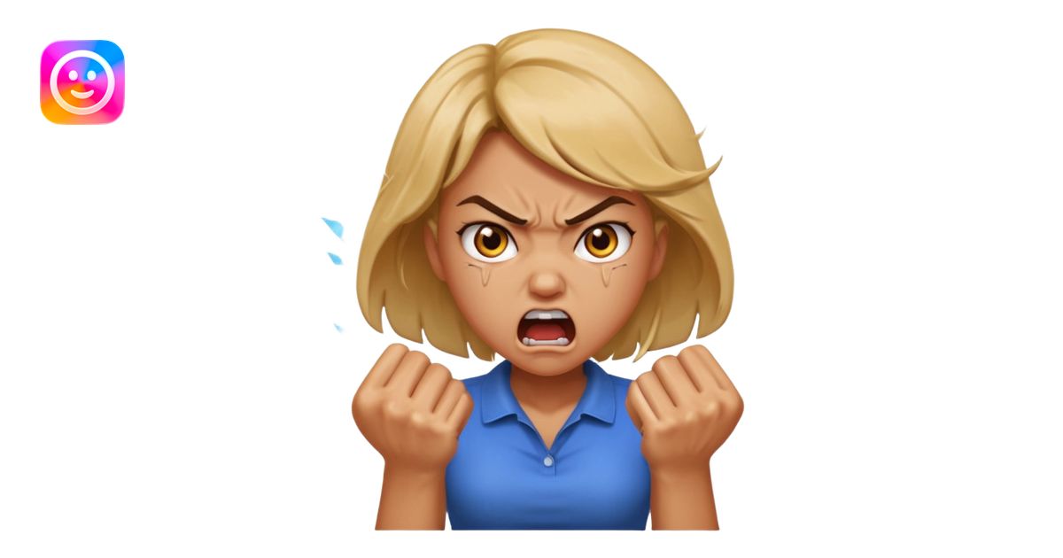 very angry and mad enraged fuming foaming at the mouth emoji really mad ...
