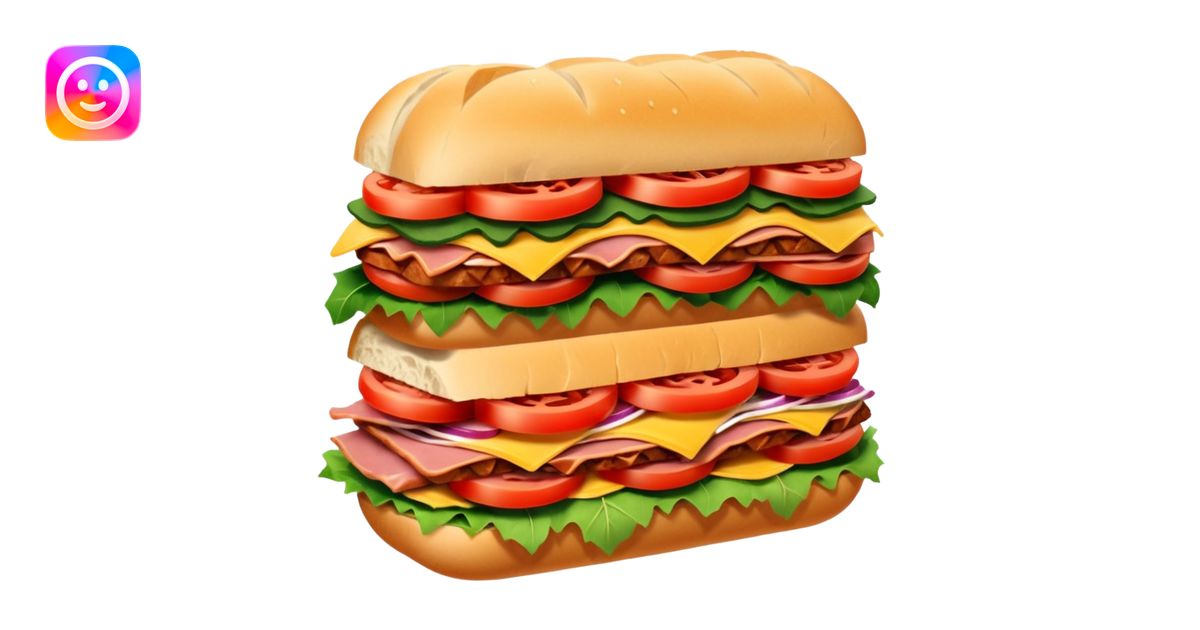 Sub sandwich emoji | AI Emoji Generator