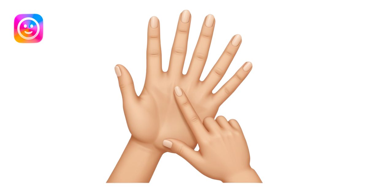Help me generate and design a finger emoji. The requirements are as ...