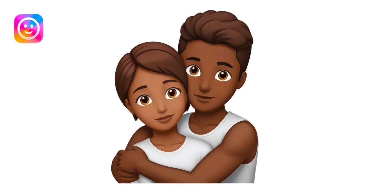 Love intimate moment between emoji | AI Emoji Generator