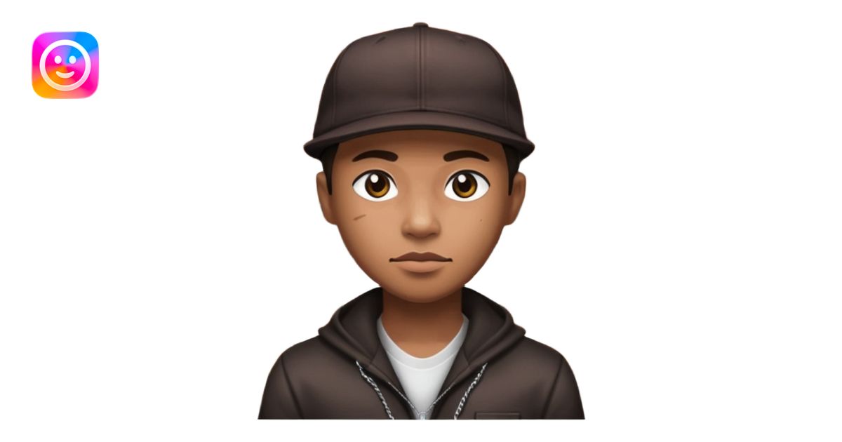 True brown style Filipino gangster while hdi emoji | AI Emoji Generator