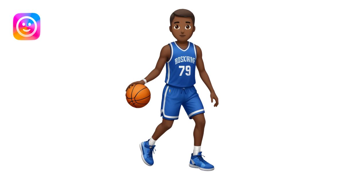 Basketball player emoji | AI Emoji Generator