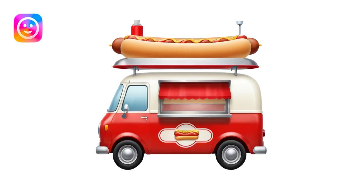 Hot dog van🚐 emoji | AI Emoji Generator